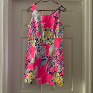 Lilly Pulitzer tight mini dress with cut out mid section
